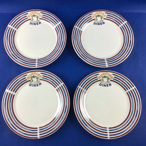 Oneidacraft Sunrise Diner Stoneware Dinner Plates